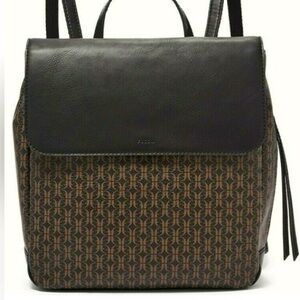 Fossil | Claire Black Brown Signature Backpack